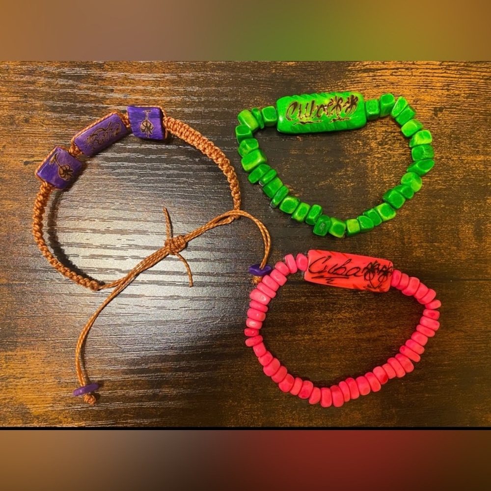 Colorful Bracelet Set from Cuba